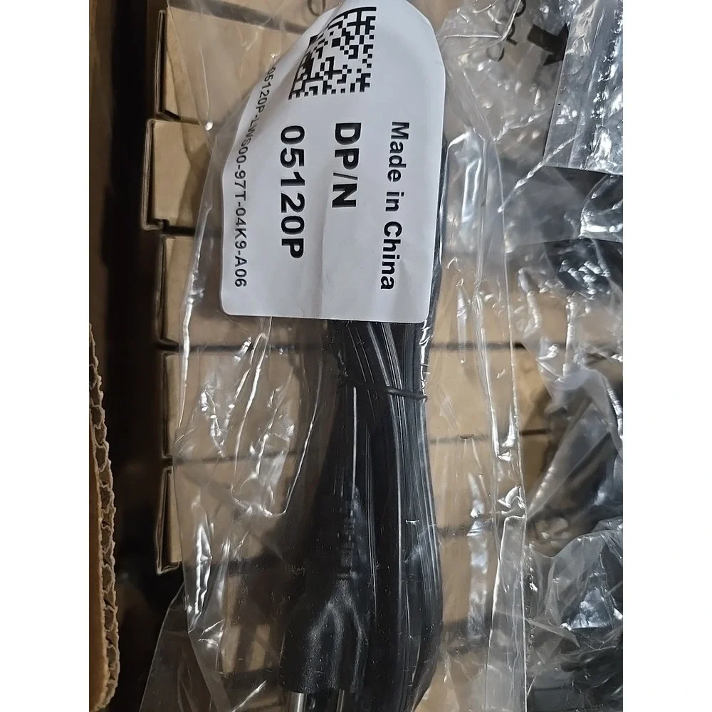✅Genuine Dell DP/N 05120P 3-Prong AC Power Cord Adapter Cable - Black NEW SEALED